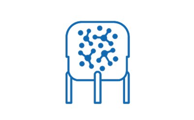 It is a blue line drawing of a microorganism culture or multiple cells scattered in a Petri dish. It is a blue line drawing of a microorganism culture or multiple cells scattered in a Petri dish.
