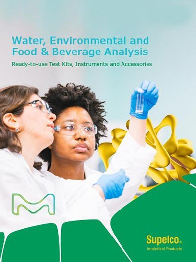 Water, Environmental and Food & Beverage Analysis brochure cover