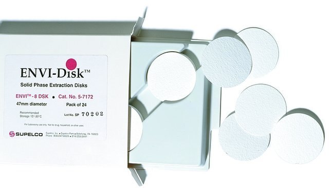 SPE discs Membrana de SPE Supelclean™ ENVI™-8 DSK para un procesamiento más rápido de volúmenes de muestras mayores