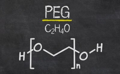 Polyethylene glycol chemical structure Polyethylene glycol chemical structure written as chemical formula C2H4O