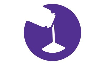 Icon of Redi-Dri™ salts pouring out of a bottle on a purple background. Icon of Redi-Dri™ salts pouring out of a bottle on a purple background.