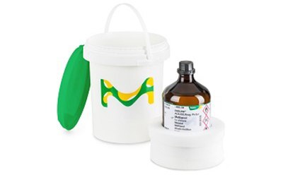 Safety carrier for glass bottles with foam inlay and screw lid