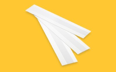 Hi-Flow™ Plus Membrane Cards for lateral flow assays on yellow background.