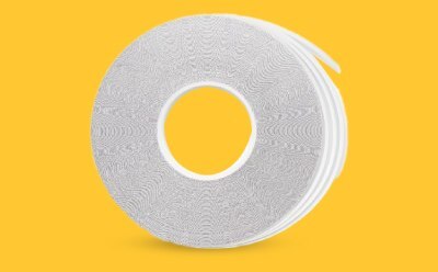 Hi-Flow™ Plus Membrane Master Rolls for Lateral Flow Assay Manufacturing on yellow background.