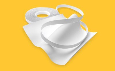 Hi-Flow™ Plus Membrane Formats for Lateral Flow Assays products on yellow background.