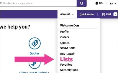 Account Menu Dropdown Account Menu Dropdown