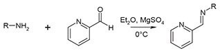 Schematic of the synthesis of alkyl pyridylmethanimine Schematic of the synthesis of alkyl pyridylmethanimine