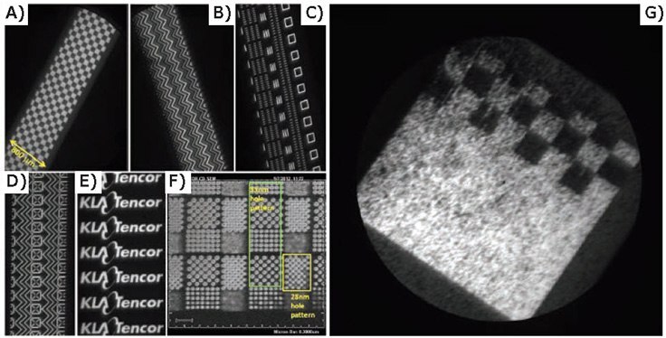Defect-free test pattern images