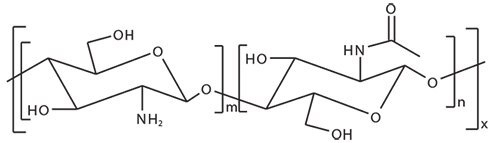 Chemical structure of chitosan.