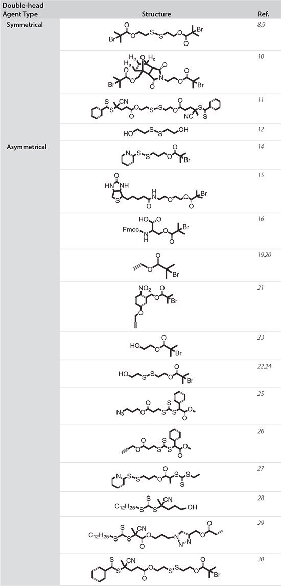 double-head-agents 双頭型重合剤の例