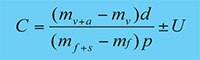 Concentration Uncertainty Equation