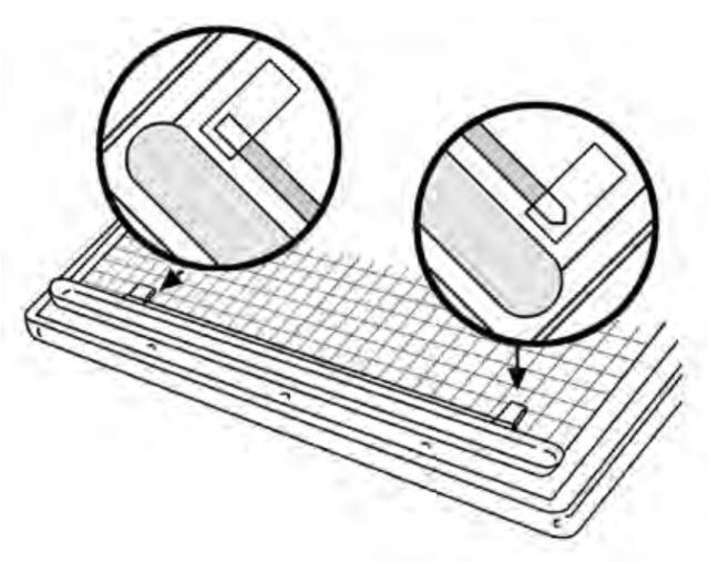 Positioning application pieces. Positioning application pieces.