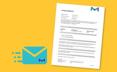 メールアイコンとドキュメント