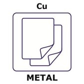 Copper microfoil, disks, 10mm, thinness 0.5μm, specific density 448μg/cm2, permanent mylar 3.5μm support, 99.99+%