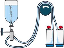 Steritest&#174; NEO Device For liquids in large vials., Blue base canister with a vented double needle for large glass containers with septa., pkg of 10 blisters per box, Single packed