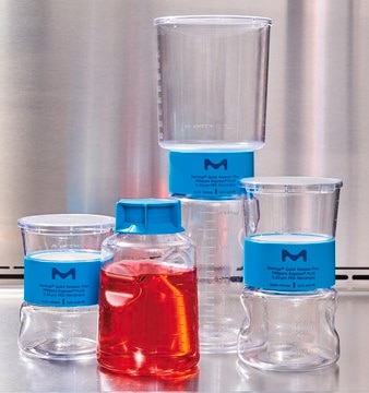 ステリカップクイックリリース-VP滅菌真空ろ過システム pore size 0.1 μm, polyethersulfone membrane, filter capacity 250 mL, pack of 12 ea