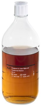 Fluid Thioglycollate Medium Histidine 1.6&#160;mL, Tween 20&#174; 40&#160;mL, Lecithin 5&#160;mL, bottle capacity 500&#160;mL, bottle filling volume 500&#160;mL, closure type, Blue screw cap with septum and protector, pack of 6&#160;bottles