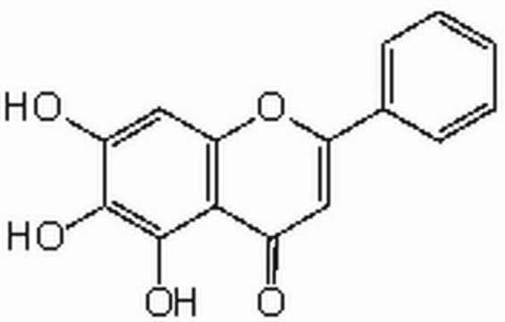 Baicalein A cell-permeable flavone that inhibits the activity of 12-lipoxygenase (IC50= 120 nM) and reverse transcriptase.