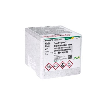 Chloride Cell Test photometric, 0.5-15.0 mg/L (Cl-), Spectroquant®