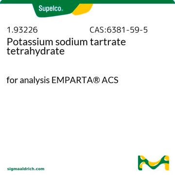 Potassium sodium tartrate tetrahydrate for analysis EMPARTA® ACS