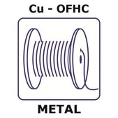 Copper - O.F.H.C. wire reel, 5m, diameter 0.5mm, as drawn, 99.95+%