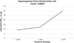 Asparaginase from Escherichia coli lyophilized powder, 100-300 units/mg protein (biuret)