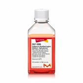 Medio de Eagle modificado de Dulbecco, glucosa elevada With 4500 mg/L glucose and sodium bicarbonate, without L-glutamine and sodium pyruvate, liquid, sterile-filtered, suitable for cell culture, suitable for hybridoma