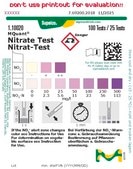 Nitrate Test colorimetric, 10-500 mg/L (NO3-), for use with MQuant® StripScan App