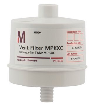 Vent Filter Advanced protection against airborne contaminants. For storage tanks of Milli-Q&#174; CLX 7000 systems.