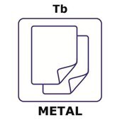 Terbium foil, 25x25mm, thickness 0.1mm, as rolled, 99%