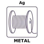Silver wire reel, 10m, diameter 0.5mm, annealed, 99.99%