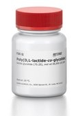 Poly(D,L-lactide-co-glycolide) lactide:glycolide (75:25), mol wt 66,000-107,000