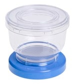 EZ-Fit® filtration unit with absorbent pad 0.45 µm MCE white membrane with 100 mL funnel, single packaging with plug, suitable for solid and liquid cultivation