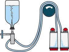 Steritest&#174; NEO Device For liquids in large vials., Red base canister with a vented double needle for large glass containers with septa., pkg of 10 blisters per box, Single packed