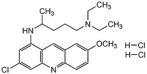 Quinacrine dihydrochloride A non-specific phospholipase A2 (PLA2) inhibitor.