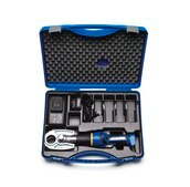 NovaSeal Battery Powered Crimping Tool AC/DC input 100&#160;V / 120&#160;V AC, US/Japan plug, Kit content : crimping tool, 10,8V Li-ion battery, battery charger