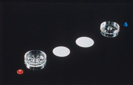 MCE Membrane Filter, 0.8 μm Pore Size MF-Millipore™, filter diam. 37 mm, hydrophilic, white, gridded, for aerosol monitoring
