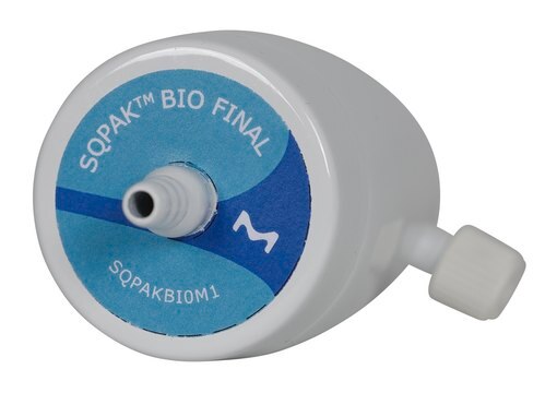 SQPAK&#8482; Bio Final Filter Removes pyrogen, nuclease, protease and bacteria from water. Use with ultrapure dispensing module of Milli-Q&#174; SQ 2Series systems.