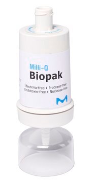 Biopak&#174; Polisher Ultrafilter that removes bacteria, pyrogens, nucleases, and proteases from pure and ultrapure water at the point of dispense of Milli-Q&#174; IQ/IX/EQ systems.