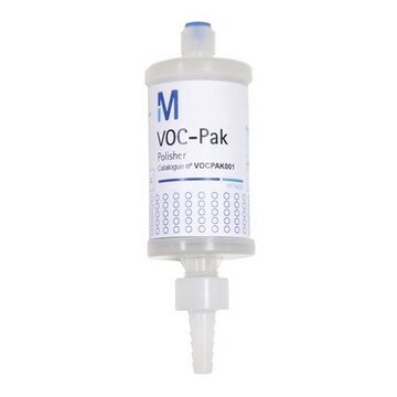 VOC-Pak&#174; Polisher Production of volatile organic compound-free water at the point of dispense of the Milli-Q&#174; Integral/Advantage A10/Reference/Direct, Direct-Q&#174;, Synergy&#174; and Simplicity&#174;systems.