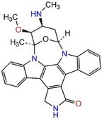 Staurosporine, Streptomyces sp. Staurosporine, CAS 62996-74-, is a cell-permeable, potent, reversible, ATP-competitive inhibitor of protein kinases (IC50 = 7, 20, 1.3, 0.7, &amp; 8.5 nM for PKA, CAMK, MLCK, PKC, &amp; PKG, respectively).