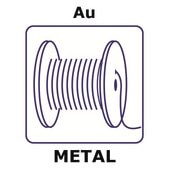 Gold insulated wire, 5m, conductor diameter 0.05mm, insulation thickness 0.007mm, polyester insulation, 99.99%