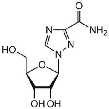 Ribavirin A non-interferon-inducing, broad spectrum antiviral nucleoside. Reported to be active against RSV, HIV, HCV, and other infectious agents. Its metabolite, ribavirin-5′-phosphate, inhibits inosine monophosphate (IMP) dehydrogenase.