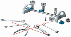 EZ-Fit&#174; Manifold 316L stainless steel, 6-place manifold base for filtration application