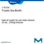 Tryptic Soy Broth- Ready-to-use Bags, Tubes &amp; Ampoules tube capacity 25&#160;mL, tube filling volume 15&#160;mL, closure type, blue screw cap with 3 loci, box of 100&#160;tubes