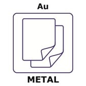 Gold microfoil, disks, 10mm, thinness 0.1μm, specific density 204.1μg/cm2, permanent mylar 3.5μm support, 99.99+%