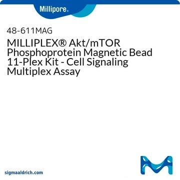 MILLIPLEX&#174; Akt/mTOR リン酸化タンパク質磁気ビーズ11-プレックスキット - 細胞シグナル伝達マルチプレックスアッセイ