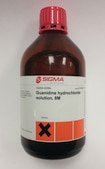 Guanidine hydrochloride solution Colorless liquid, 7.8 - 8.3 M, pH- 4.5 - 5.5