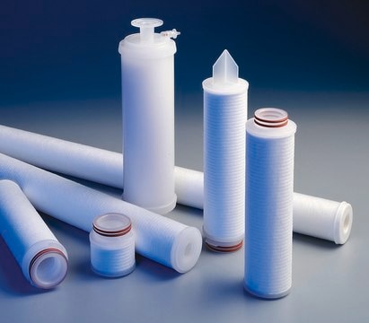 Clarigard® Cartridge Filter pore size 0.5 μm, cartridge nominal length 20 in. (50 cm), filter diam. 2.75 in. (7 cm), Code&nbsp;7