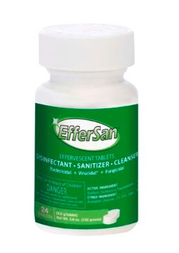 EfferSan Effervescent Tablets Protects reverse osmosis (RO) membranes from fouling contaminants. For AFS&#174;, RiOs&#8482; Essential, Elix&#174; Advantage/Essential/Reference and Milli-Q&#174; IQ/IX/EQ/HR/HX/HX SD series systems.